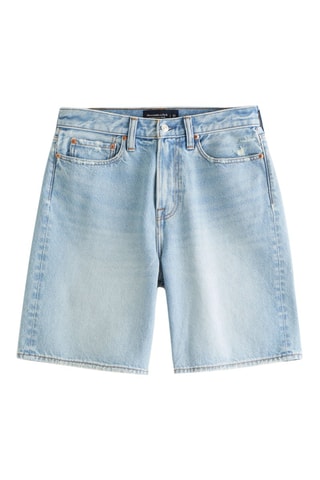 Short baggy en jean - Ciel