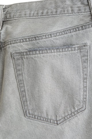 Short loose en jean - Gris clair