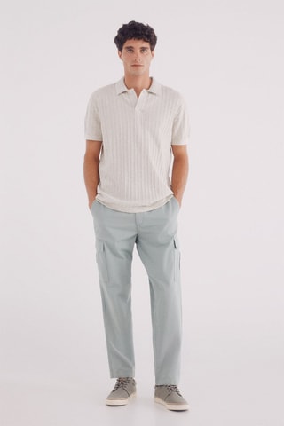 Pantaloni chino - Verde acqua