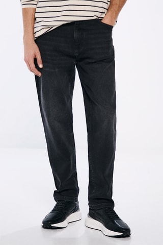 Jeans straight - Grigio scuro