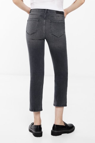 Jeans bootcut 7/8 a vita alta - Grigio