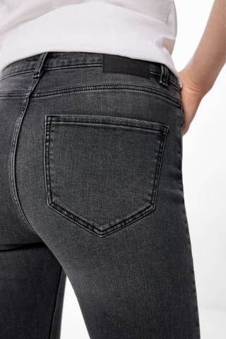 Jeans bootcut 7/8 a vita alta - Grigio