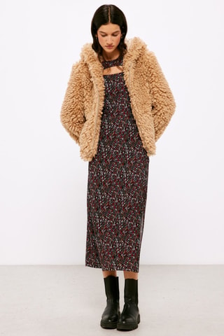 Giacca con cappuccio - Beige