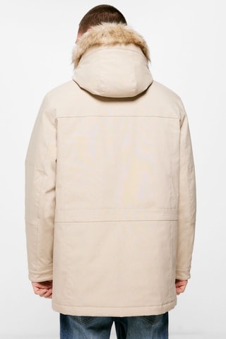 Parka con cappuccio - Beige