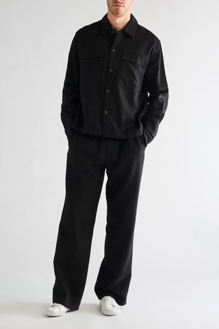 Camicia in lino - Nero