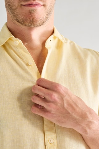 Camicia in lino - Giallo