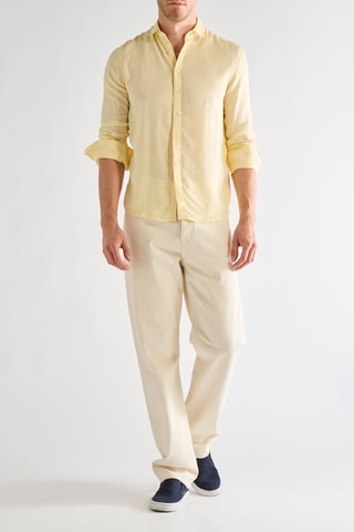 Camicia in lino - Giallo