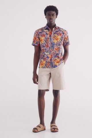 Camicia in lino - Blu