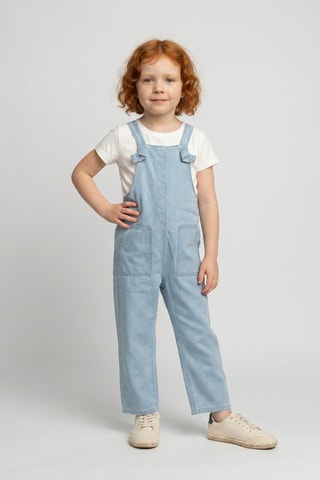 Salopette in jeans - Azzurro
