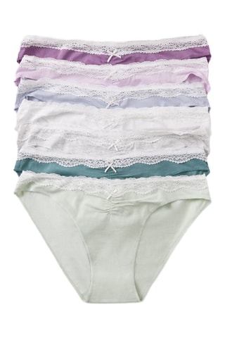 7 slip - Bianco e verde