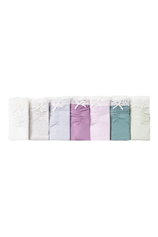 7 slip - Bianco e verde