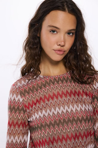 T-shirt - Beige e cammello