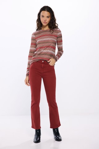 T-shirt - Beige e cammello