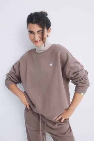Felpa in pile - Taupe