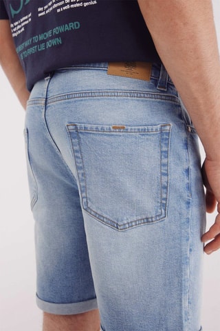 Bermuda in jeans - Celeste