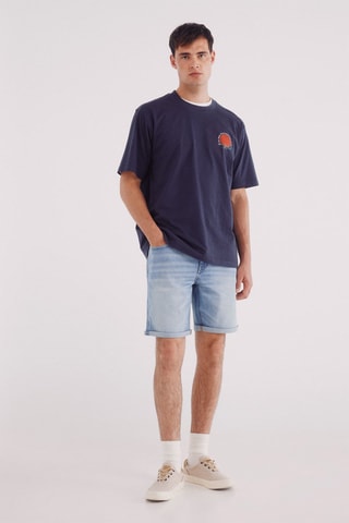 Bermuda in jeans - Celeste