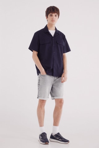Bermuda in jeans - Grigio chiaro