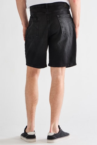 Bermuda in jeans - Nero