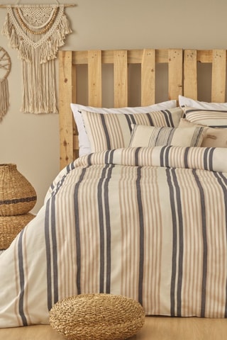 Parure de couette en coton - 57 fils/cm² - Beige