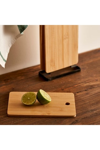 6 planches à découper en bambou - 16 x 5 x 30 cm