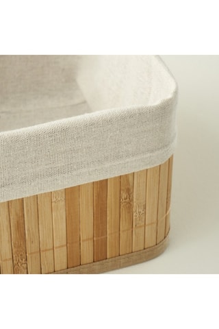 Panier en bambou - Naturel - 25 x 14 x 8 cm