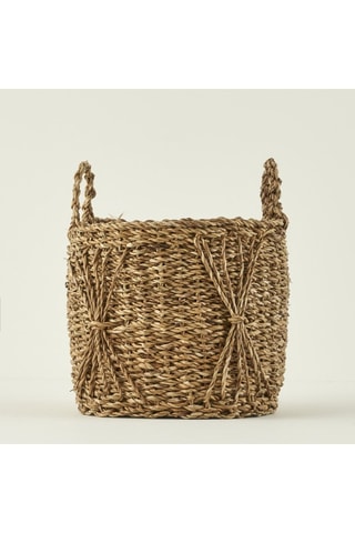 Panier en osier - Marron - 28 x 25 cm