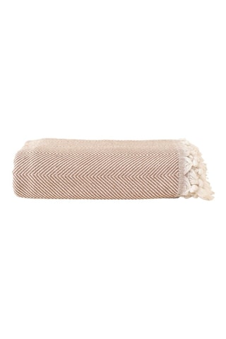 Couvre-lit en coton - 57 fils/cm² - Marron