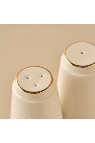 Salière et poivrière en porcelaine