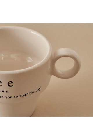2 tasses à café en céramique - 10,5 cl