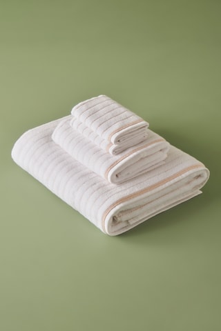 2 serviettes invité - Beige - 30 x 30 cm