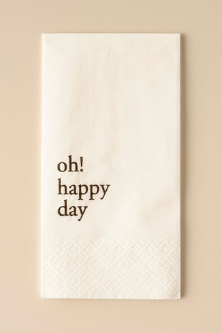 25 serviettes de table - Ecru