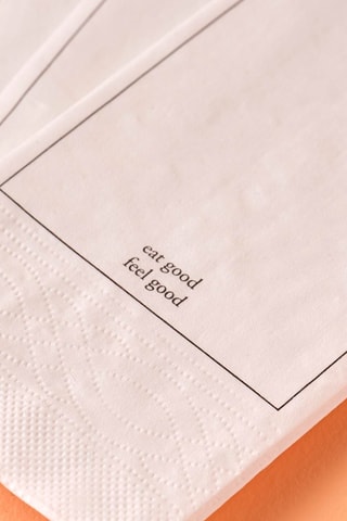 25 serviettes de table - Blanc