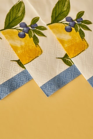 20 serviettes de table - Jaune