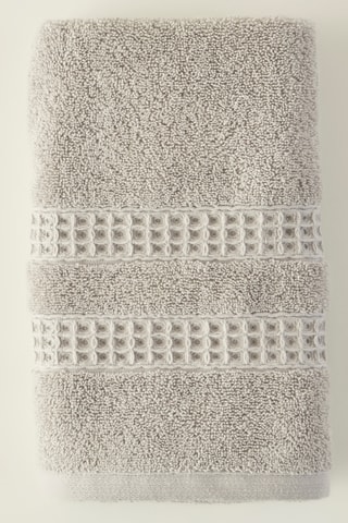 Serviette de toilette - Gris - 50 x 90 cm