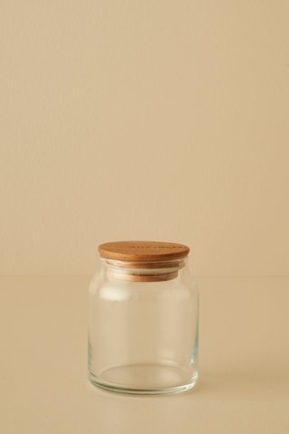 Boîte de conservation en verre et hêtre - 290 ml