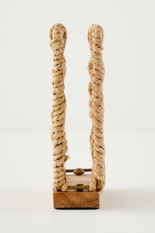 Porte-serviettes de table en manguier Sierra - 17 x 4,5 x 16 cm - Naturel