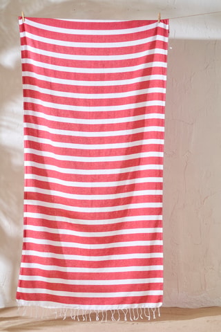 Drap de bain - Rouge - 90 x 18 cm