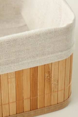 Boîte organiseur en bambou Bres - 31 x 22 x 13 cm - Naturel