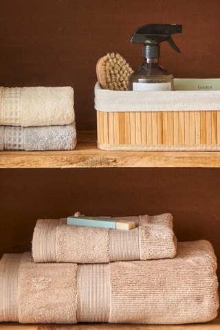 Boîte organiseur en bambou Bres - 31 x 22 x 13 cm - Naturel