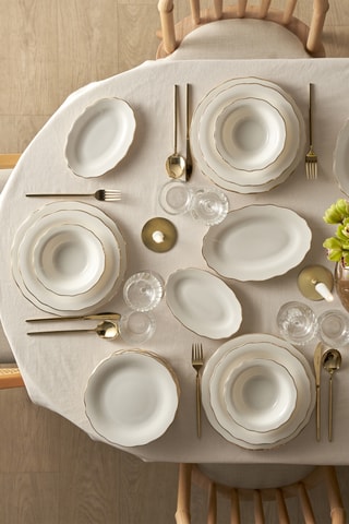 Plat de service en porcelaine - 25 cm