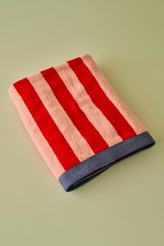 Drap de bain - Rouge - 90 x 15 cm