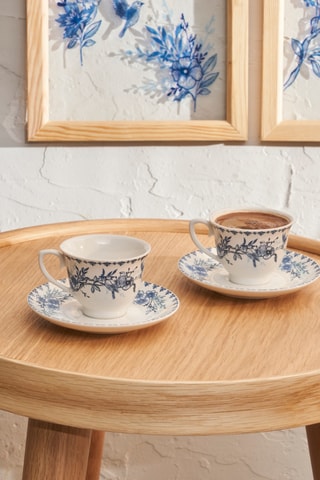 2 tasses à expresso en porcelaine - 90 ml