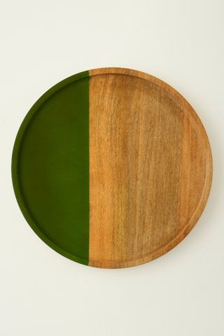 Plateau de service en manguier - 40,5 x 40,5 x 2 cm