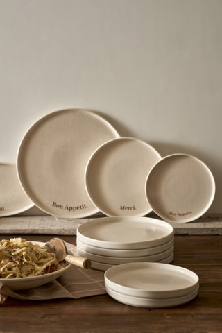 Plat de service en porcelaine - 25 x 25 x 5 cm