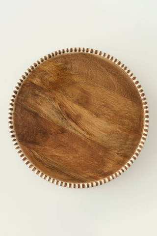 Plat de service en manguier - 35 x 4,5 cm
