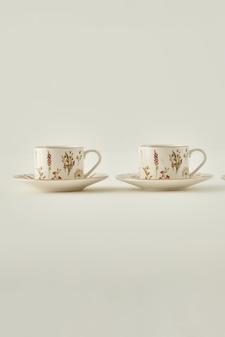 2 tasses à café en porcelaine - 180 ml