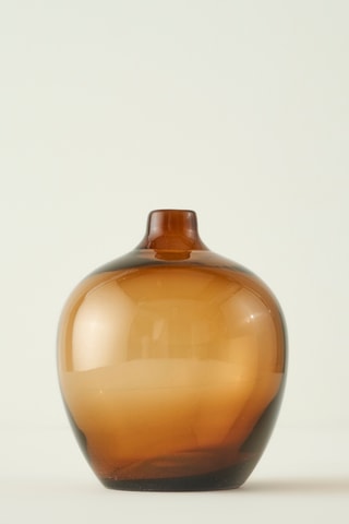 Vase - 17 x 17 x 20 cm - Marron