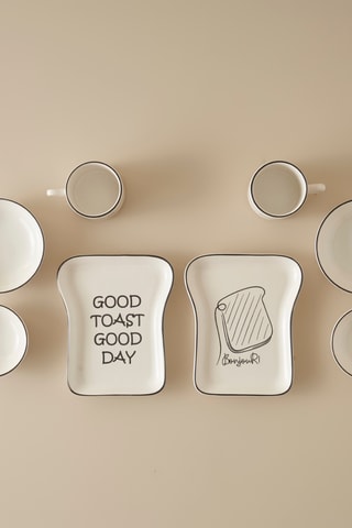 Service pour petit-déjeuner en céramique - 8 pièces