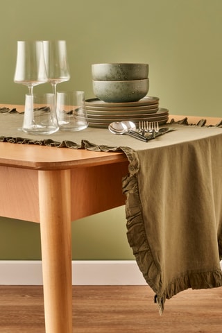 Chemin de table - Kaki - 50 x 150 cm
