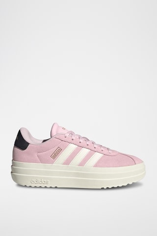 Baskets plateformes en nubuck Court - Rose